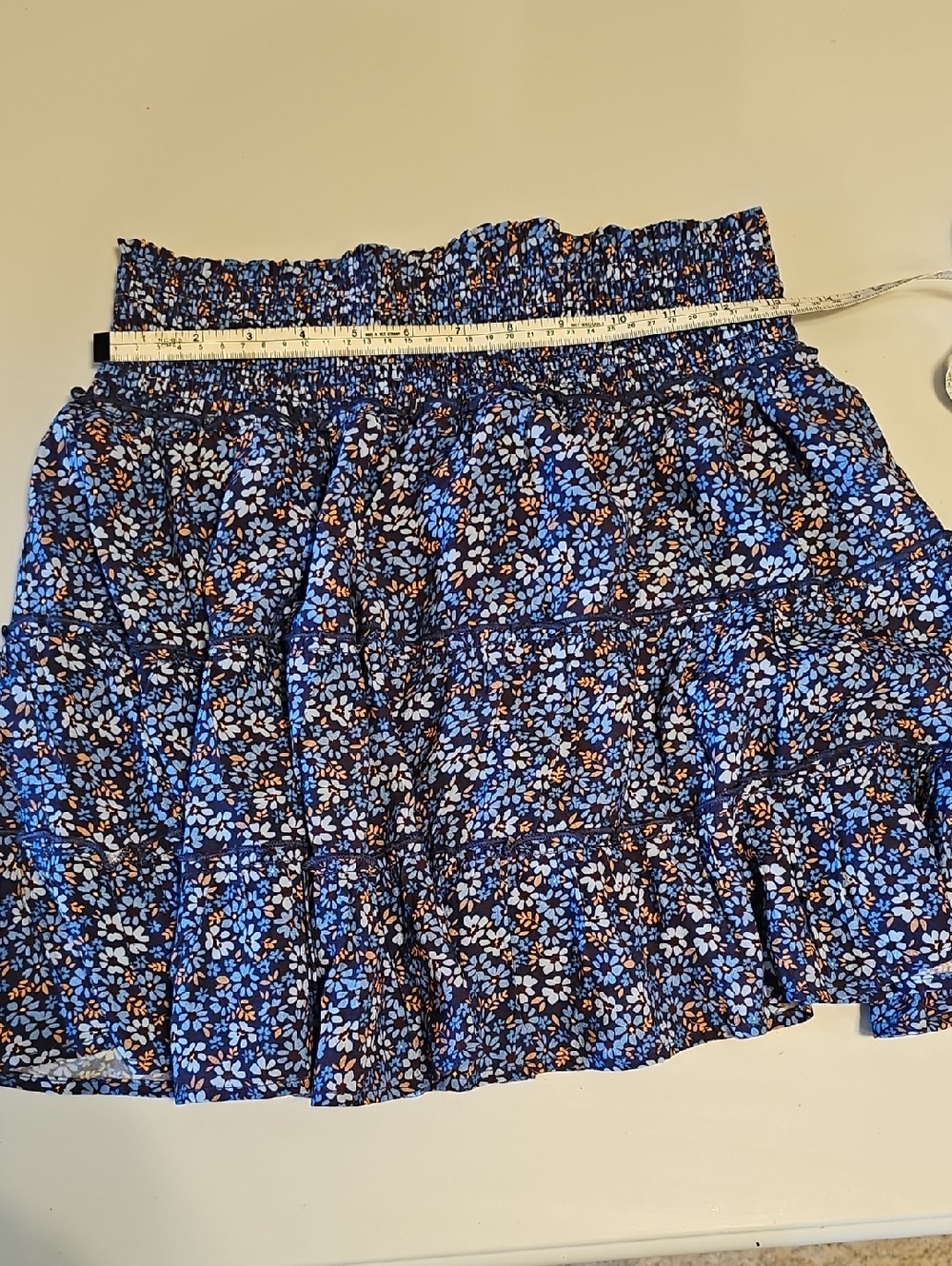 Pink Lily - Through The Garden Skort- Blue Floral